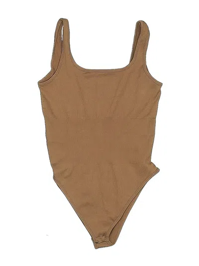 Pre-owned Oqq Bodysuit In Brown
