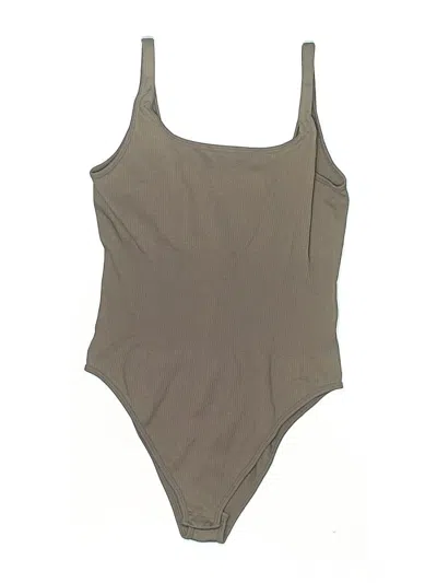 Pre-owned Oqq Bodysuit In Brown