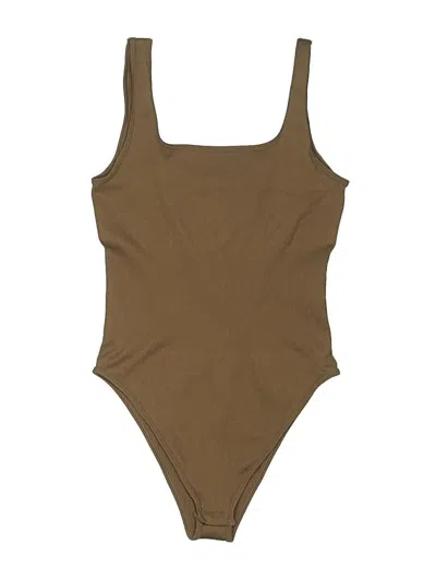 Pre-owned Oqq Bodysuit In Brown