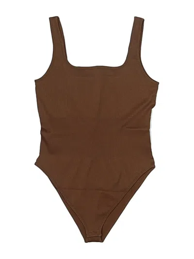 Pre-owned Oqq Bodysuit In Brown
