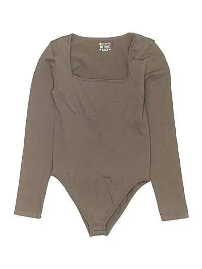 Pre-owned Oqq Bodysuit In Brown