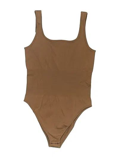 Pre-owned Oqq Bodysuit In Brown