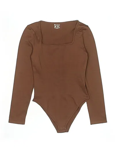 Pre-owned Oqq Bodysuit In Brown