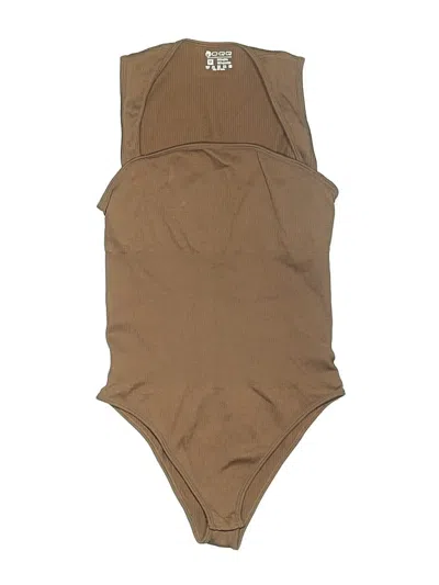 Pre-owned Oqq Bodysuit In Brown