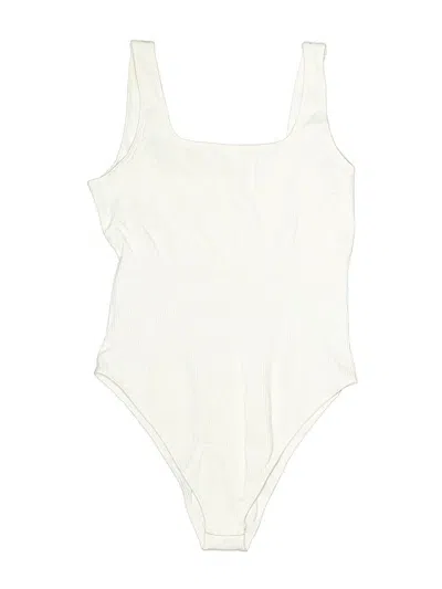 Pre-owned Oqq Bodysuit In White