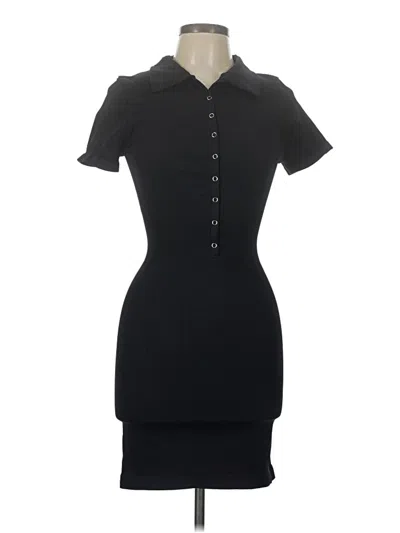 Pre-owned Oqq Casual Dress In Black
