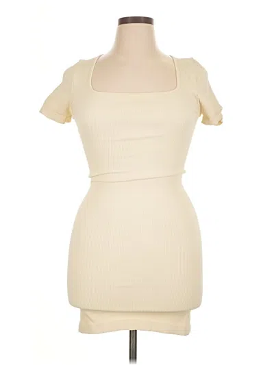 Pre-owned Oqq Casual Dress In White