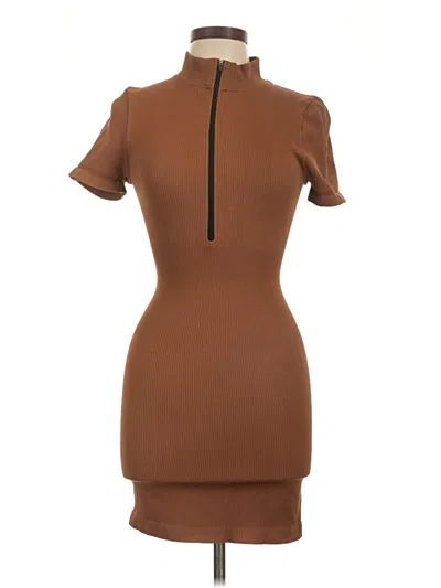 Pre-owned Oqq Cocktail Dress In Brown