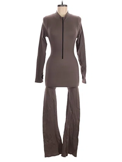 Pre-owned Oqq Jumpsuit In Brown