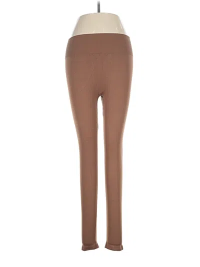 Pre-owned Oqq Leggings In Brown