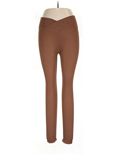 Pre-owned Oqq Leggings In Brown