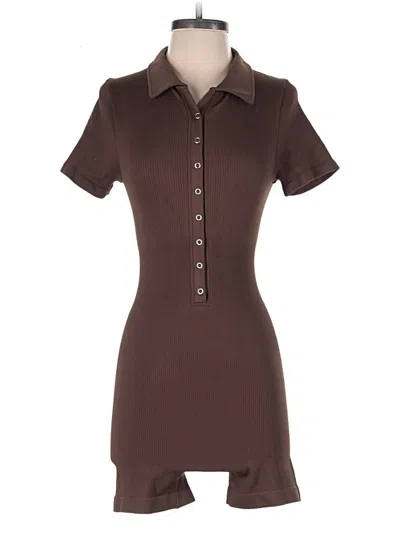 Pre-owned Oqq Romper In Brown