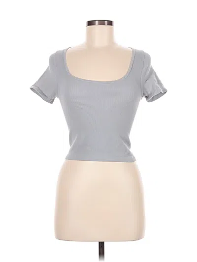 Pre-owned Oqq Short Sleeve T-shirt In Gray