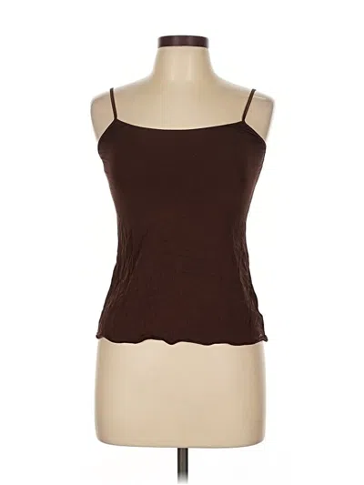 Pre-owned Oqq Sleeveless Top Brown Sweetheart Neckline Tops