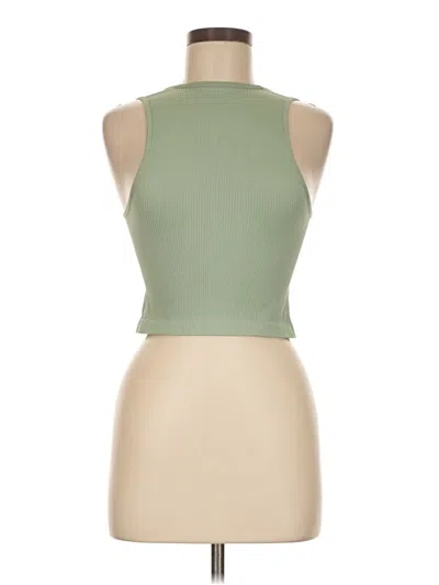 Pre-owned Oqq Sleeveless Top Green Halter Neckline Tops