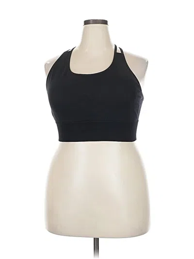 Pre-owned Oqq Tank Top Black Halter Neckline Tops