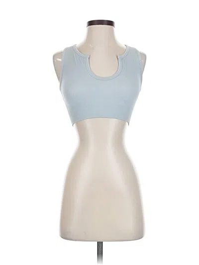 Pre-owned Oqq Tank Top Blue Strapless Neckline Tops