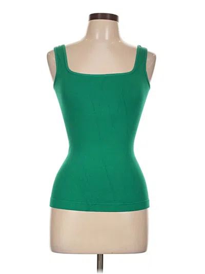 Pre-owned Oqq Tank Top Green Strapless Neckline Tops