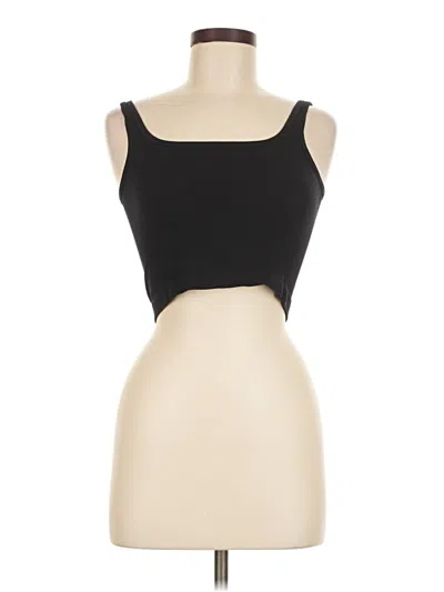 Pre-owned Oqq Tube Top Black Strapless Neckline Tops