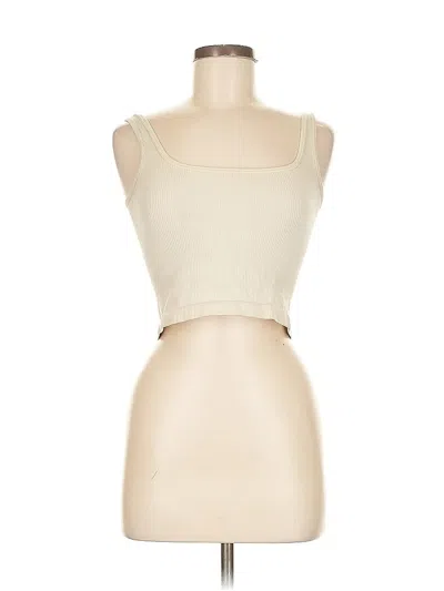 Pre-owned Oqq Tube Top Ivory Strapless Neckline Tops In White