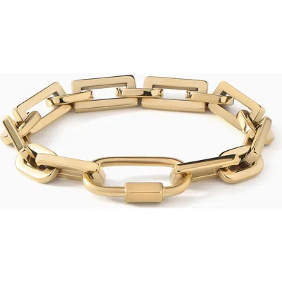 Ora Ana The Bailey Lock Bracelet In Gold
