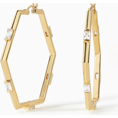 Ora Ana The Claire Hoop Earrings In Gold