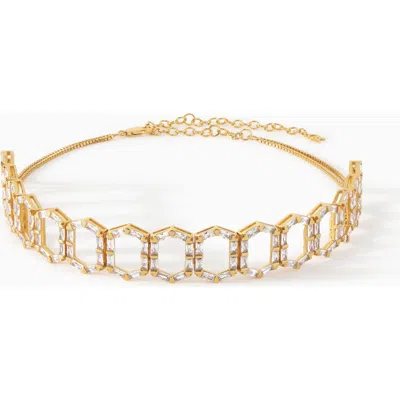 Ora Ana The Cleo Choker Necklace In Gold