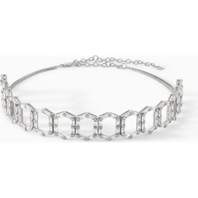 Ora Ana The Cleo Choker Necklace In Silver