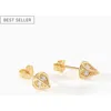Ora Ana The Dagger Stud Earrings In Gold