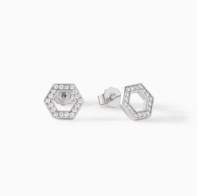 Ora Ana The Olivia Stud Earrings In Transparent