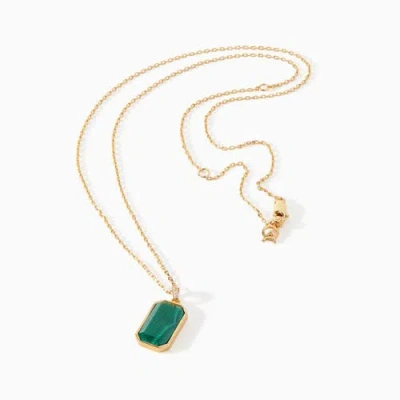Ora Ana The Tessa Tag Necklace In Green