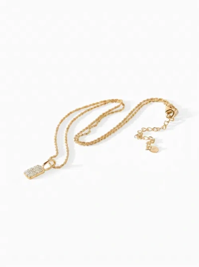 Ora Ana The Tracy Tiny Tag Necklace In Gold