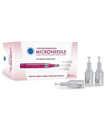 Ora Beauty  Electric Microneedle Roller Derma Pen 3ct Replacement Heads Kit (for Corded Version Only)