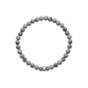 Ora Pearls Grey / Silver Aro Men's Map Jasper Bracelet Silver Bead In Gray