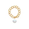 Ora Pearls Women's Aelia Ice Opal Chain Ring - Gold In Yellow