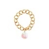 Ora Pearls Women's Aelia Sun Opal Chain Ring - Gold In Yellow