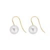 Ora Pearls Women's Gold / White Archi Pearl Earrings - Large In Multi