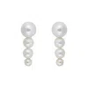 Ora Pearls Women's Gold / White Pluvia Pearl Earrings - Short In Multi
