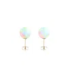 Ora Pearls Women's Sea Opal Stud Earrings - Solid 9ct Gold In Yellow