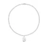 Ora Pearls Women's Silver / White Aelia Large Baroque Pearl Necklace-silver In Multi