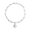 Ora Pearls Women's White / Silver Aetia Keshi Pearl Chain Bracelet - Silver In Multi