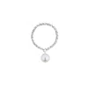 Ora Pearls Women's White / Silver Aila Pearl Chain Ring - Silver In Multi