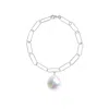 Ora Pearls Women's White / Silver Aurelia Baroque Pearl Large Link Bracelet - Silver In Multi
