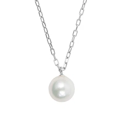 Ora Pearls Women's White / Silver Orbia X L Pearl Pendant - Silver In Multi