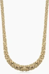 Oradina 10k Gold Byzantine Graduated Necklace In Yellow Gold