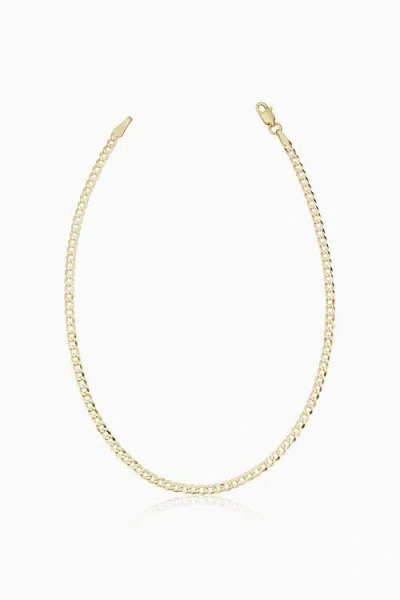 Oradina 10k Gold Carmine Curb Petite Bracelet In Yellow Gold