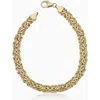 Oradina 10k Gold Classic Byzantine Bracelet In Yellow Gold