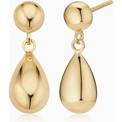 Oradina 10k Gold Dripping Gold Drop Earrings In Yellow Gold