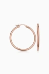Oradina 10k Gold Everything Hoop Earrings In Rose Gold