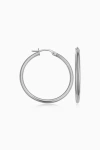 Oradina 10k Gold Everything Hoop Earrings In White Gold